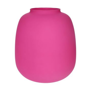 Glasvase CAYDENCE, pink-matt, 25,3cm, Ø22,2cm