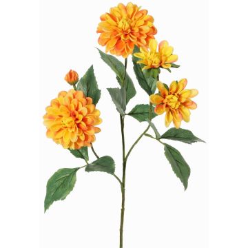 Dekozweig Dahlie QUINKA, orange-gelb, 70cm Dekozweig Dahlie QUINKA, orange-gelb, 70cm