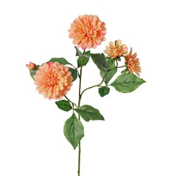 Dekozweig Dahlie QUINKA, pfirsich, 70cm
