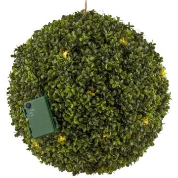 Künstliche Buchsbaum Kugel WUNDYR, LEDs, crossdoor, Ø35cm
