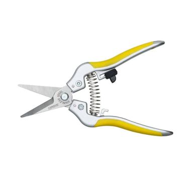 OASIS® Gartenschere mit gummierten Griffen, gelb, 17,5cm OASIS® Gartenschere mit gummierten Griffen, gelb, 17,5cm