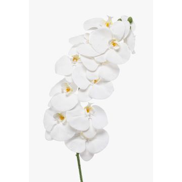 Phalaenopsis Orchideenzweig künstlich XURI, weiß, 95cm, Ø12,5cm