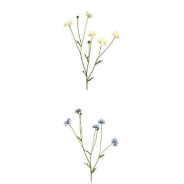 Kunstzweig Flockenblume TAOTAO, blau, 65cm, Ø4-5cm Kunstzweig Flockenblume TAOTAO, blau, 65cm, Ø4-5cm