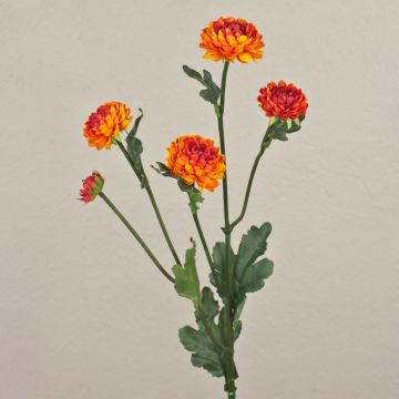 Textil Chrysantheme RYON, orange, 70cm, Ø3-5cm