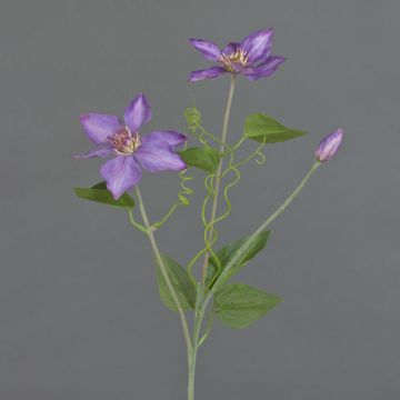 Künstliche Clematis DORAN, lila, 75cm, Ø11-13cm