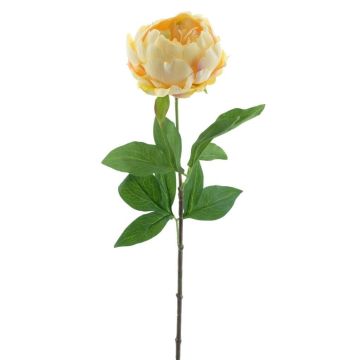 Künstliche Pfingstrose TALFY, gelb, 65cm, Ø10cm