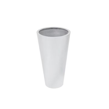 Pflanztopf LEOPOLDO, silber, 69cm, Ø39cm