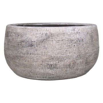 Keramik Schale AGAPE mit Maserung, weiß-braun, 14cm, Ø28cm Keramik Schale AGAPE mit Maserung, weiß-braun, 14cm, Ø28cm