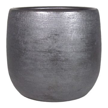 Keramiktopf AGAPE mit Maserung, schwarz, 54cm, Ø59cm
