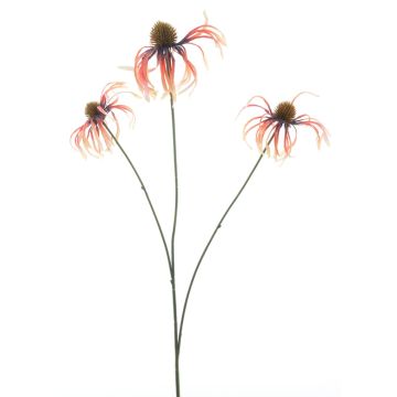 Kunstzweig Sonnenhut GABISIELA mit Blüten, orange, 65cm