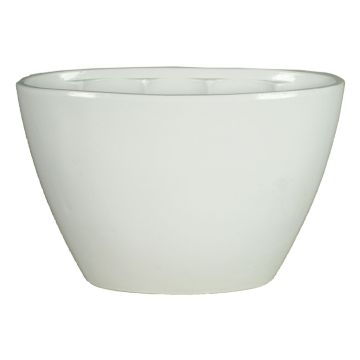 Ovaler Orchideentopf RODISA aus Keramik, weiß, 32x14,5x22,5cm Ovaler Orchideentopf RODISA aus Keramik, weiß, 32x14,5x22,5cm
