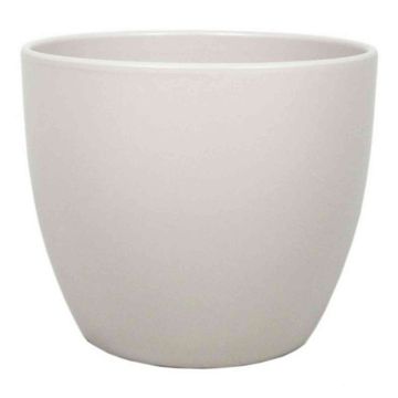 Großer Übertopf TEHERAN BASAR, Keramik, beige-matt, 29cm, Ø36cm