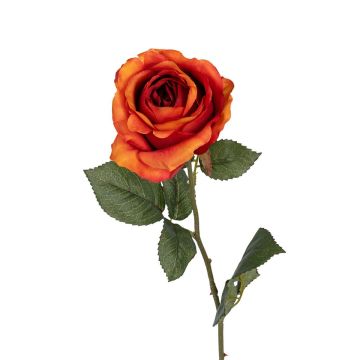 Kunstblume Rose FELLIAN, orange, 65cm