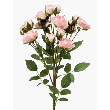 Künstliche Blume Rosenzweig TOSSA, rosa-creme, 60cm, Ø1-4cm