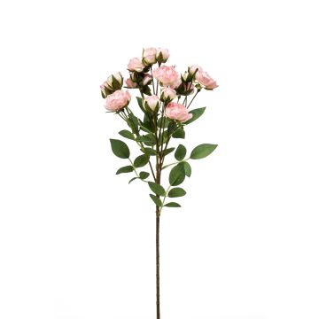 Künstliche Blume Rosenzweig TOSSA, rosa-creme, 60cm, Ø1-4cm