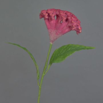 Kunstblume Hahnenkamm ANUBIS, violett, 60cm, Ø14cm