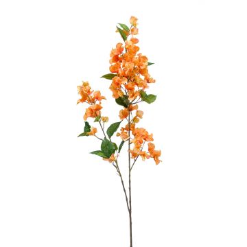 Deko Zweig Bougainvillea MONELS mit Blüten, orange, 115cm