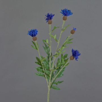 Deko Kunstblume Kornblume ORTIGO, blau, 60cm, Ø2-6cm
