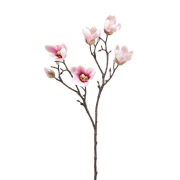 Künstliche Magnolie ANEU, rosa, 65cm, Ø7-8cm