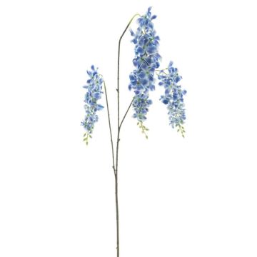 Kunstzweig Blauregen GUELLA mit Blüten, blau, 110cm