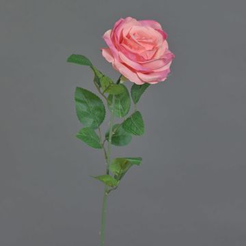 Rose künstlich PEZOS, rosa-pink, 60cm, Ø10cm