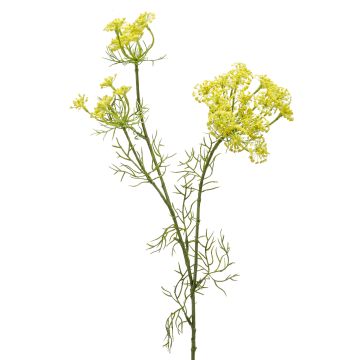 Deko Zweig Dillblüten ALRESCHA, gelb, 85cm