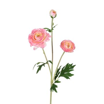 Kunstzweig Ranunkel RETIANNE, rosa, 65cm