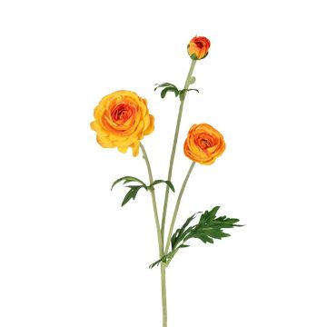 Kunstzweig Ranunkel RETIANNE, orange, 65cm