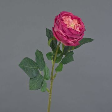 Fake Rose Kohl-Rose CATINCA, pink-rosa, 60cm, Ø9cm