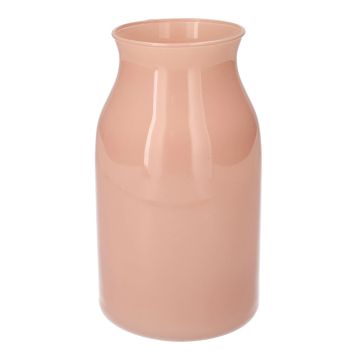 Blumenvase LUNARA aus Glas, hellrosa-milchglas, 21cm, Ø12cm Blumenvase LUNARA aus Glas, hellrosa-milchglas, 21cm, Ø12cm