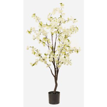 Künstlicher Kirschblüten Baum JANKFUN mit Blüten, Kunststamm, weiß, 135cm