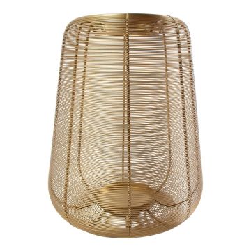 Eisen Laterne KONRADIN, gold, 40cm, Ø34cm
