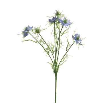Kunst Schwarzkümmel Zweig TIANKE, blau, 65cm, Ø7-8cm
