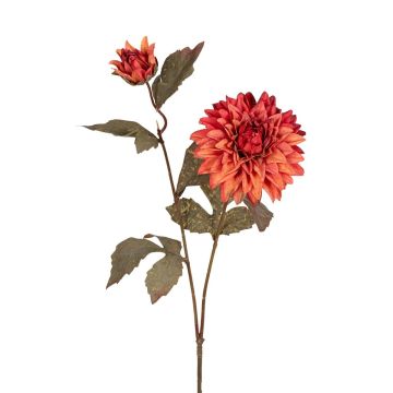 Kunstzweig Dahlie TYAMA, orange, 65cm Kunstzweig Dahlie TYAMA, orange, 65cm