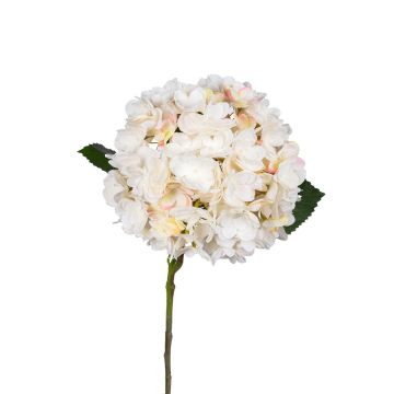 Textilblume Hortensie YELLINA, creme, 60cm