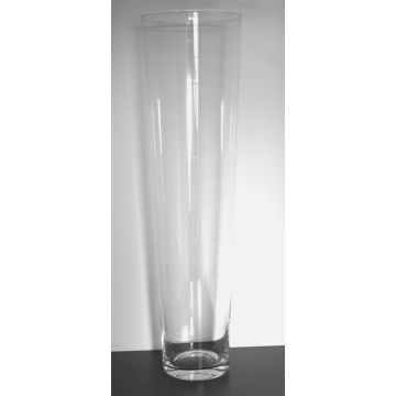 Konische Bodenvase AMNA AIR aus Glas, klar, 50cm, Ø14cm