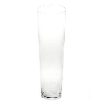 Konische Bodenvase AMNA AIR aus Glas, klar, 70cm, Ø19cm