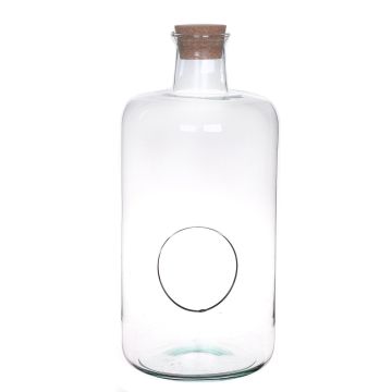 Glas Terrarium ALDRIN mit Kork-Deckel, Eco Glas, klar, 43cm, Ø20cm Glas Terrarium ALDRIN mit Kork-Deckel, Eco Glas, klar, 43cm, Ø20cm