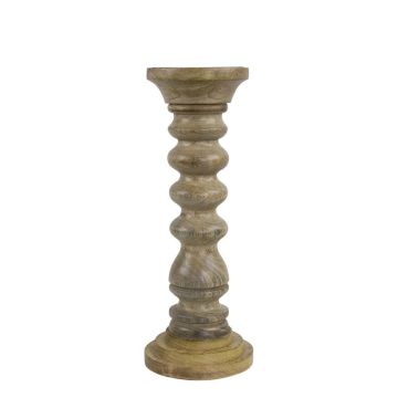 Mangoholz Kerzenhalter SERAPHINE, braun, 30cm, Ø11cm Mangoholz Kerzenhalter SERAPHINE, braun, 30cm, Ø11cm