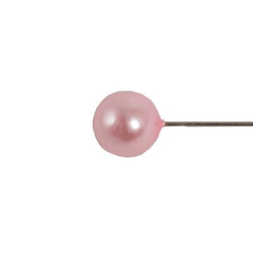 Deko Stecknadeln KARISA in Kunststoffbox, Perlkopf, 144 Stück, rosa, Ø0,6cm