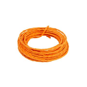Papierdraht zum Basteln WALLIS, orange, 5m, Ø1,5mm