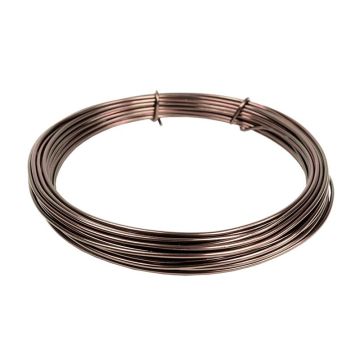 Aludraht TANEA, braun lackiert, 12m, Ø2mm