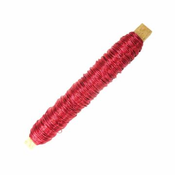 Starker Deko-Lackdraht ZELMA, rot, 100g, 50m, Ø0,5mm