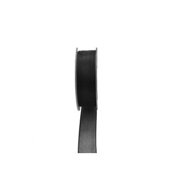 Organza-Band OSNA, schwarz, 25m, 25mm Organza-Band OSNA, schwarz, 25m, 25mm