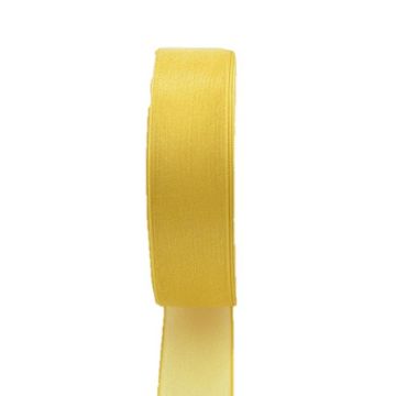 Organza-Band OSNA, gelb, 25m, 25mm