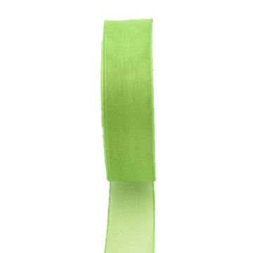 Organza-Band OSNA, limettengrün, 50m, 10mm