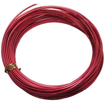 Aludraht TANEA, rot lackiert, 12m, Ø2mm