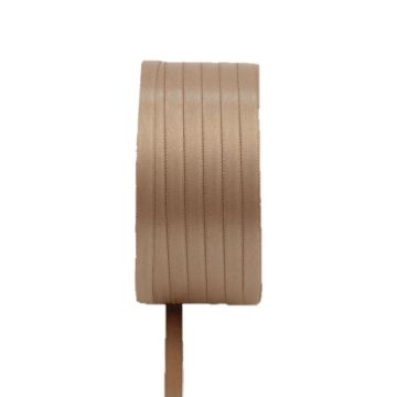 Doppelsatinband VIPKE, hellbraun, 50m, 3mm Doppelsatinband VIPKE, hellbraun, 50m, 3mm