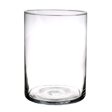 Glas Vase Zylinder SANYA AIR, transparent, 25cm, &Oslash;18cm