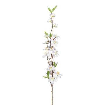 Kunst Apfelblütenzweig KROVER mit Blüten, weiß, 80cm, Ø3-5cm